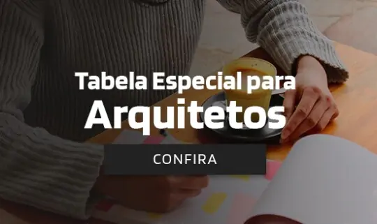 Tabela Especial para Arquitetos